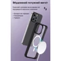Чехол для iPhone VOKAMO Case with MagSafe Ice Glass Black for iPhone 15 Pro Max (NVK010841) фото 9