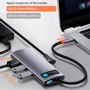 Адаптер Baseus Adapter USB-C to 3xUSB3.0+HDMI+RJ45+USB-C Gray (CAHUB-CW0G) фото 4