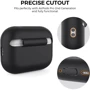 Чохол для навушників AhaStyle Silicone Case with strap Black (X003E43NDL) для Apple AirPods Pro 2 фото 3