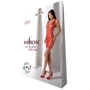 Мини-платье с вертикальным узором Passion BS097 One Size red