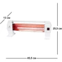 Обогреватель Interlux INR-0900W: Максимальная мощность, кВт 1.2