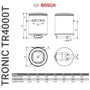 Бойлер Bosch Tronic TR4000T 50 EBP: Монтаж вертикальный