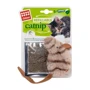 Игрушка для котов GiGwi Catnip Мышка с кошачьей мятой искусственный мех 10 см (75018) фото 1