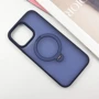 Чохол для iPhone Mobile Case Metal Buttons with MagSafe HQ Ring Dark Blue для iPhone 14 Pro Max: Колір синий