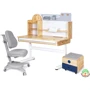 Комплект (L) Mealux Cтол Timberdesk Wood L+Тумба BD-920-2 BL + Крісло Onyx G (BD-690 L+ box BD 920-2 BL+Y-110 G)