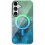 Чехол для телефонов Epik TPU Case Shiny Mountain MagFit Green/Blue for Samsung S721 Galaxy S24 FE