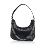 Женская сумка хобо Sambag black черная (91103072)