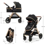 Универсальная коляска 3 в 1 Kinderkraft Esme Pure Black (KSESME00BLK3000) фото 14
