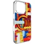 Чехол для iPhone Switcheasy Style M Pattern Shockproof Case Painting (SPH66P275PN24) for iPhone 16 Pro: Материалы поликарбонат и полиуретан