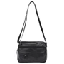 Мужская сумка через плечо Borsa Leather черная (m1t823-black)
