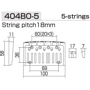 Бридж GOTOH 404BO-5 C: Производитель GOTOH