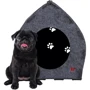Домик-лежак для кота или собаки Red Point "Pet House" войлок серый 470х430х430мм (АХ.01.В.11.00.216) фото 14