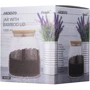Банка для сыпучих продуктов Ardesto Fresh Classic 1000 мл: Материал бамбук, стекло