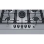 Варильна поверхня газова Bosch PCQ7A5M90: Розташування панелі фронтальне