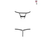 Трусики-стрепы SHELLY THONG black L/XL - Passion Exclusive