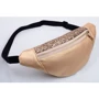Жіноча поясна сумка Sambag Hoso MSH золота (82118023b): Фактура Зернистая, Матовая