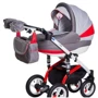Универсальная коляска 2в1 Adamex Lara Rainbow Red-Grey: Тип коляски универсальная коляска (2-в-1)
