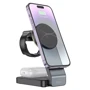 Зарядное устройство Hoco Wireless Charger CQ3 Noble Folding 3in1 Magnetic Black: Кабель в комплекте USB-C