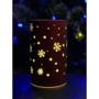 Светильник Luca Lighting Снежинки декоративный стеклянный led 15 9х15 см 3АА (8720362197614_1) фото 3