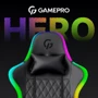 Кресло для геймеров Gamepro Hero RGB Black (GC700) фото 15
