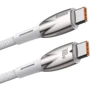 Кабель Baseus Cable USB-C to USB-C Glimmer Series Fast Charging 100W 1m White (CADH000702): Тип USB-C - USB-C