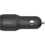 Зарядное устройство Belkin USB Car Charger 2xUSB 24W Black (CCB001BTBK): Кабель в комплекте отсутствует