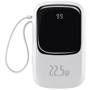 Зовнішній акумулятор Baseus Power Bank 20000mAh з USB-C Cable Q Pow Display 22.5W White (PPQD-I02)