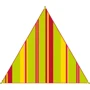 Аксесуар для намету High Peak Bent Caribbean Canvas AO Stripe Lime Punch (50008)