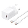 Зарядное устройство Baseus USB-C Wall Charger GaN5 mini 1C 30W with USB-C Cable White (P10110902213-00)