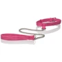 CalExotics Tickle Me Pink Collar w Leash - дизайнерский ошейник с поводком