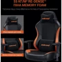 Кресло игровое Anda Seat Luna Color Size L Black/Orange PVC фото 16