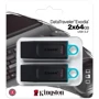 USB-флешка Kingston 2x64GB Exodia USB 3.2 Black/White (DTX/64GB-2P): Стандарт USB USB 3.2