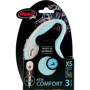 Поводок-рулетка Flexi New Comfort XS до 8 кг 3 м блакитний (4000498042717): Тип шнура трос
