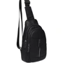 Чоловіча сумка-слінг Borsa Leather чорна (K1318-black)