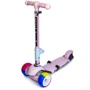 Самокат Scooter 3in1. Pink (складна ручка, зі світлом і музикою і смарт-колеса): Тип коліс литі