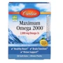 Carlson Labs Maximum Omega 2000, Natural Lemon, 2,000 mg, 30 Softgels (CAR-60020)