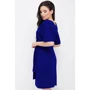 Платье FashionUp PL-1619E 50 синее повседневное до середины бедра: Состав Вискоза, Эластан