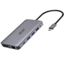 Адаптер Acer Adapter USB-С to 4xUSB+SD+TF+2xHDMI+DisplayPort+RJ45+3.5mm Grey (HP.DSCAB.009)
