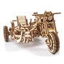 Механічний 3D пазл Ugears Мотоцикл Scramber з коляскою (6336921)