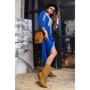 Платье FLFashion Френсис УПФ 3005 44 синее повседневное удлиненное миди: Вид Повседневные платья