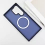 Чехол для телефонов Mobile Case TPU+PC Metal Buttons with MagSafe Colorful Navy Blue for Samsung S928 Galaxy S24 Ultra