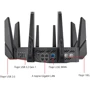 Маршрутизатор Wi-Fi ASUS ROG Rapture GT-AXE16000: Антенна 8 внешних