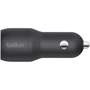 Зарядное устройство Playa by Belkin Car Charger 2xUSB 24W Black with Lightning Cable (CCD001BT1MBK): Тип автомобильное