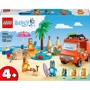 Конструктор LEGO Bluey Пляж и семейная поездка на автомобили Блуи (11202)