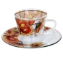Чашка скляна Carmani із блюдцем Ван Гог Соняшники 80 ml (841-6301): Виробник Carmani