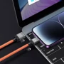 Кабель Baseus USB Cable to Lightning CoolPlay Series Fast Charging 2.4A 2m Black (CAKW000501) фото 18