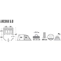 Палатка High Peak Ancona 5.0 Nimbus Grey
