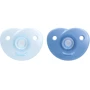 Пустышка для мальчика Philips AVENT Soothie 0-6 мес голубой 2 шт (SCF099/21): Материал силикон
