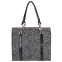 Жіноча сумка тоут Laskara сіра (LK10191-grey): Фактура матова, Гладка