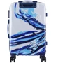 Валіза Semi Line 24" (M) White/Blue Print (T5653-2): Фактура матова, Гладка